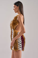 ANIMALISTIC MINI DRESS