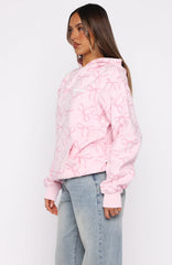 Vol. 1 Oversized Printed Hoodie Posy Bow