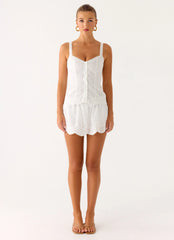 Addictive Mini Skort - White