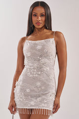 SWEET LIKE ME MINI DRESS IN WHITE
