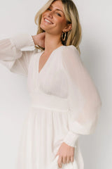 Olivia Maxi Dress | White