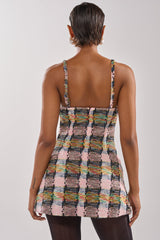 MAIN SQUEEZE TWEED MINI DRESS