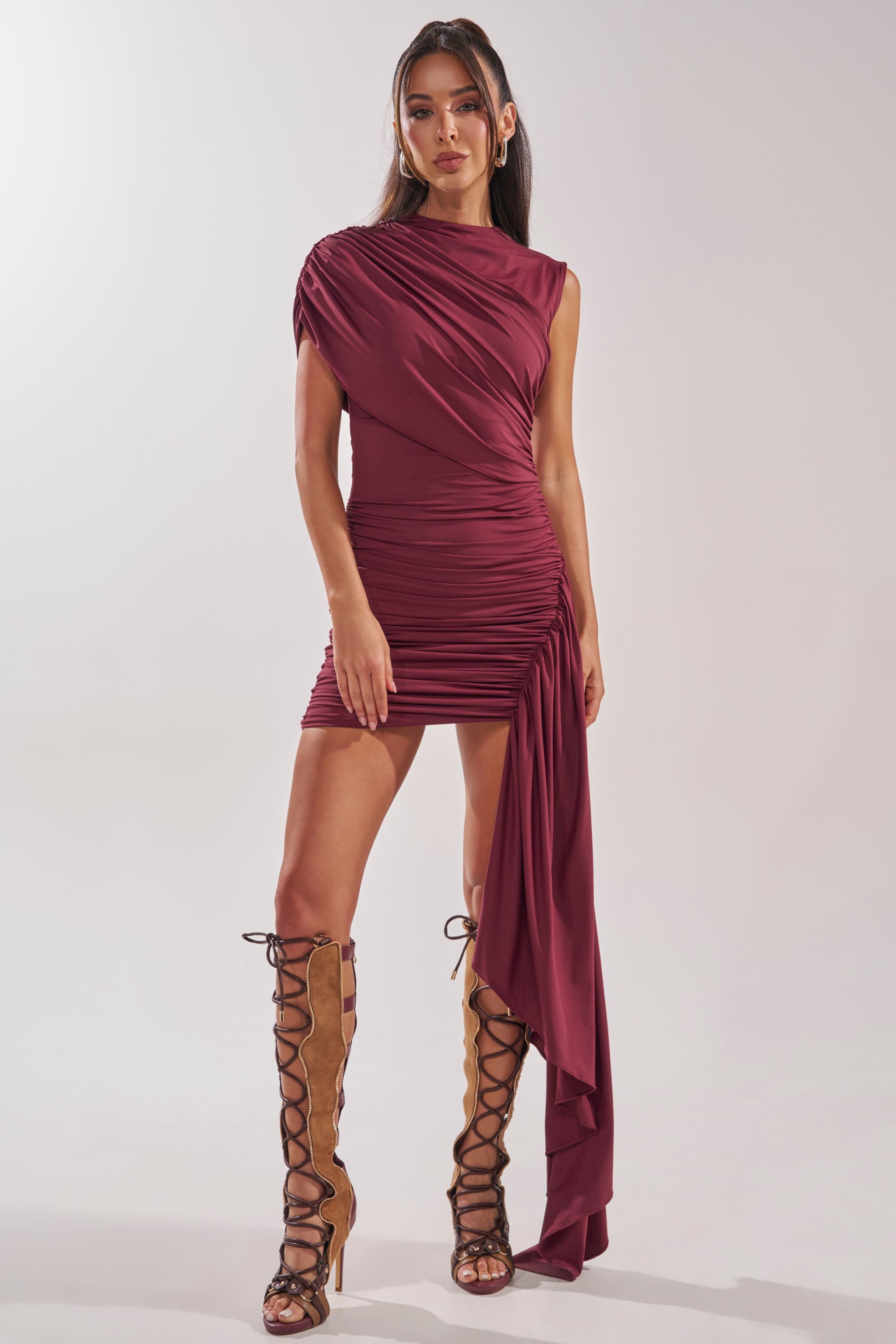 WRAP ME UP MINI DRESS