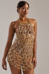 OH HOT DAMN RHINESTONE MINI DRESS